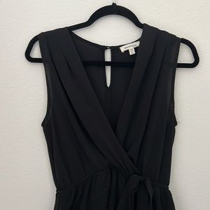 Black chiffon dress